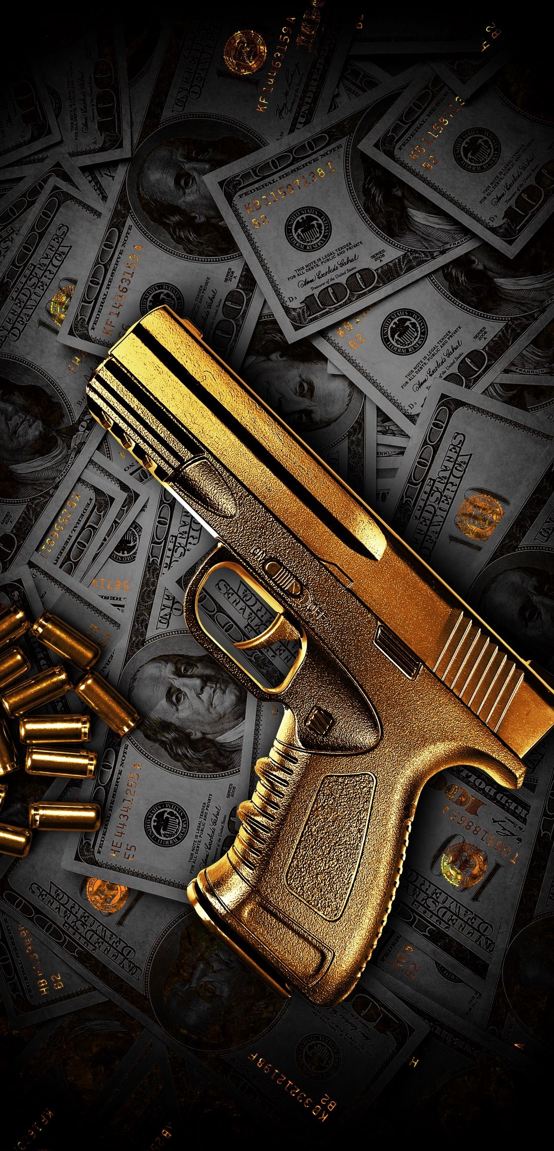 Gun Pistol Golden HD