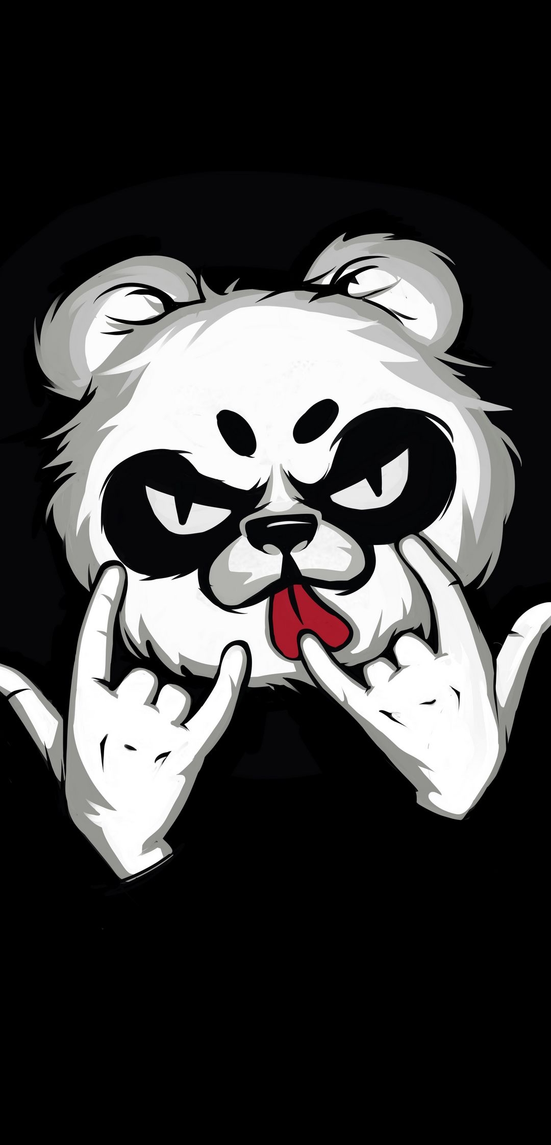 Panda Wildlife Dark Animal HD